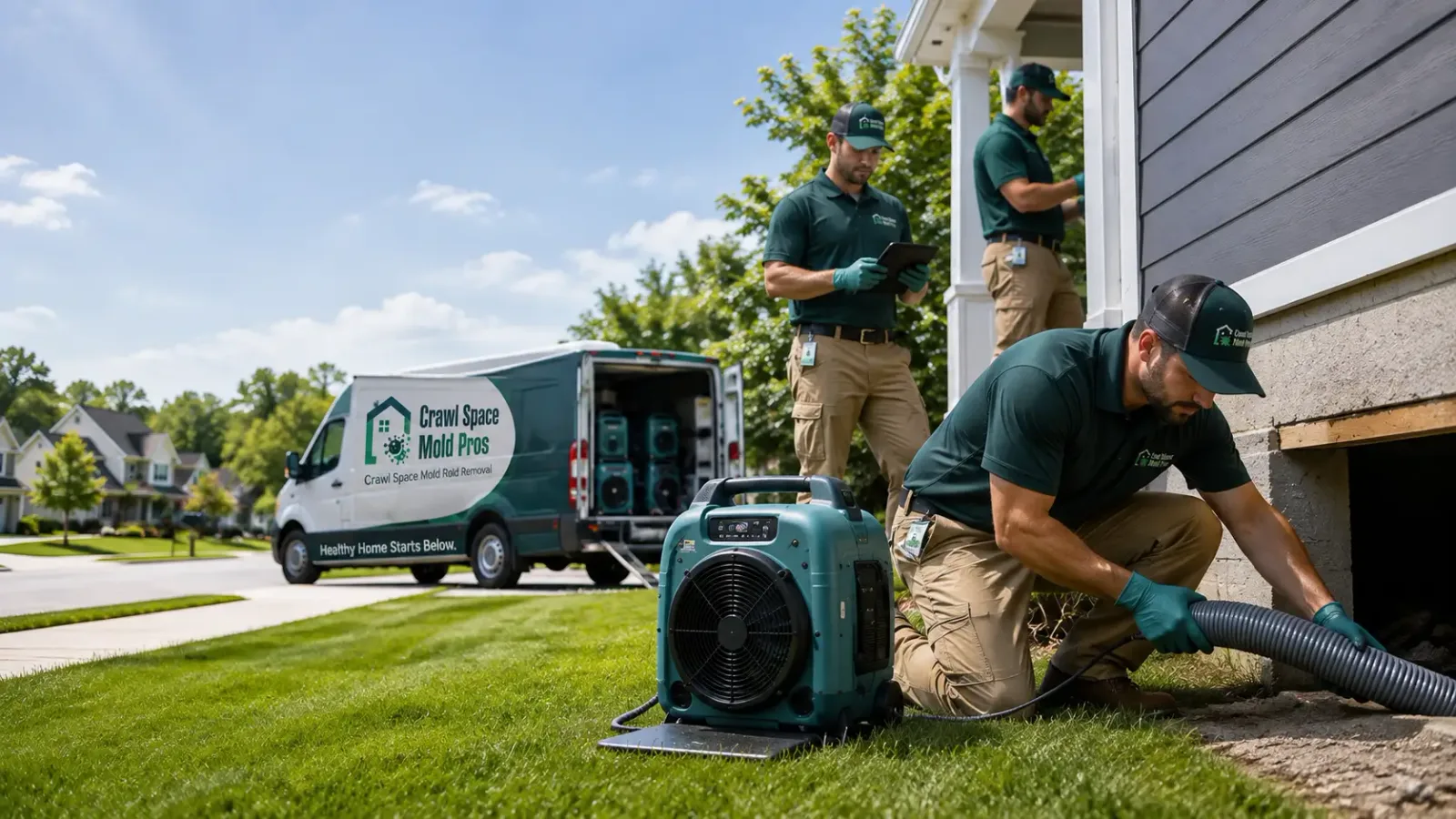 Crawl Space Mold Removal in Marshall, CA